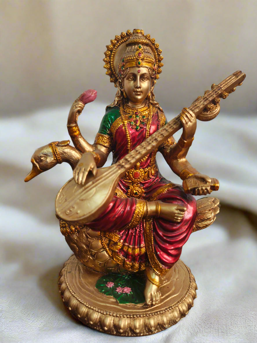 Statue of Saraswati: An Icon of Knowledge, Music, and Artistic Inspiration - Style It by Hanika