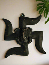 Load image into Gallery viewer, Swastik Ganesh Wall Décor Size 20.5 x 23 cm - Style It by Hanika
