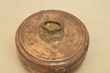 Load image into Gallery viewer, The Alchemist&#39;s Vessel: Carved Lid Brass Katordan - Style It by Hanika
