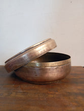 Load image into Gallery viewer, The Keeper&#39;s Trove: Vintage Carved Brass Container (Katordan) - Style It by Hanika
