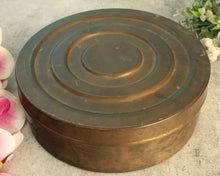 Load image into Gallery viewer, Vintage Brass Container (Katordan) with Carved Lid - Style It by Hanika
