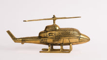 Load image into Gallery viewer, Vintage Brass Helicopter Showpiece: A Nostalgic Decor Accent - Style It by Hanika
