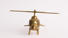 Load image into Gallery viewer, Vintage Brass Helicopter Showpiece: A Nostalgic Decor Accent - Style It by Hanika
