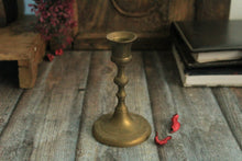 Load image into Gallery viewer, Vintage Brass Taper Candle Holder - Style It by Hanika
