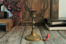 Load image into Gallery viewer, Vintage Brass Taper Candle Holder - Style It by Hanika
