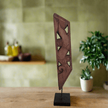 Load image into Gallery viewer, Vintage Carved Bracket Standee (LxBxH - 6.75 x 6 x 32 Inches) - Style It by Hanika
