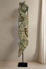 Load image into Gallery viewer, Vintage Wooden Distressed Hand Carved Bracket Standee (89cm) - Style It by Hanika
