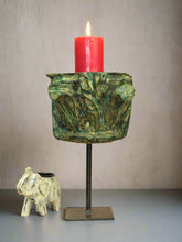 Load image into Gallery viewer, Vintage Wooden Hand Carved Candle Holder Stand - Style It by Hanika
