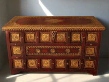 Load image into Gallery viewer, Vintage Wooden Trunk with Brass Fittings - A Sturdy and Stylish Storage Solution - Style It by Hanika
