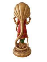 Load image into Gallery viewer, Vishnu Statue Copper Finish Look Dust Marble Vishnu Lord Narayana Idol Hand Painted Marble Standing Vishnu Sculpture for Home Decor - Style It by Hanika

