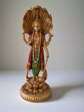 Load image into Gallery viewer, Vishnu Statue Copper Finish Look Dust Marble Vishnu Lord Narayana Idol Hand Painted Marble Standing Vishnu Sculpture for Home Decor - Style It by Hanika
