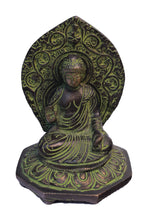 Load image into Gallery viewer, Abhaya Buddha Idol Blessing Buddhism Brass Statue Size 10 x 9.5 x 14 cm - Style It by Hanika
