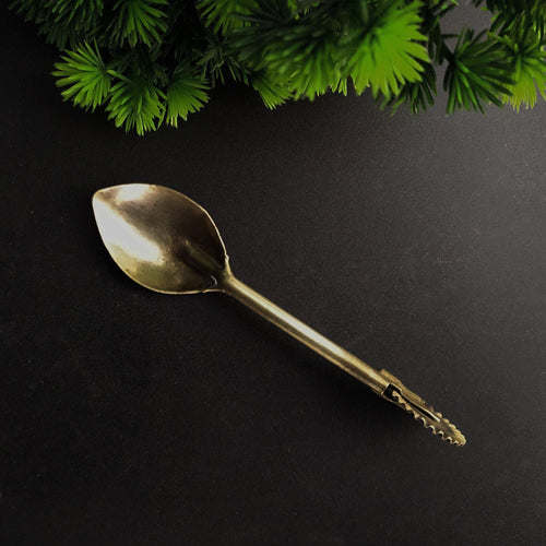 Antique Brass Teaspoon - Cutter (Length - Around 5.5 Inches) - Style It by Hanika