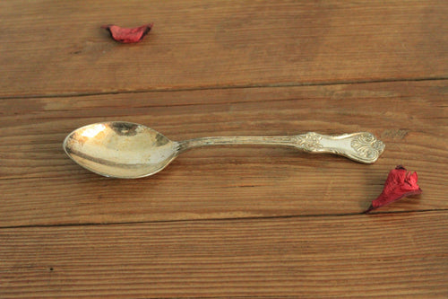 Beautiful German Silver Carved Spoon (Length - 6.7