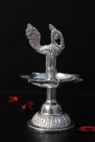 Beautiful Metal Peacock Deepak Stand - Style It by Hanika