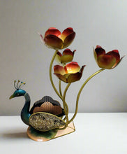 Load image into Gallery viewer, Beautiful Peacock Tealight / Candle Holder For Table Decor Size 48 x 32 x 48 cm - Style It by Hanika
