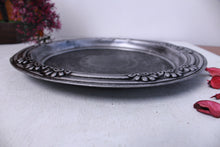 Load image into Gallery viewer, Beautiful Silver Finish Metal Art Plate - Style It by Hanika
