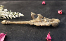 Load image into Gallery viewer, Beautiful Vintage Brass Carved Temple Spoon(Size-6&quot;) - Style It by Hanika
