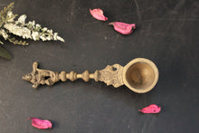 Load image into Gallery viewer, Beautiful Vintage Brass Krishna Finial Temple Spoon(size-6.7&quot;) - Style It by Hanika
