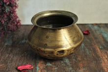 Load image into Gallery viewer, Beautiful Vintage Brass Water Pot or Kalash Size 12.5 x 12.5 x 9 cm - Style It by Hanika

