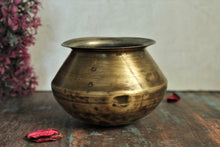 Load image into Gallery viewer, Beautiful Vintage Brass Water Pot or Kalash Size 12.5 x 12.5 x 9 cm - Style It by Hanika

