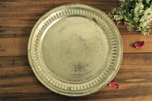 Beautiful Vintage Copper Plate Size - 26 x 26 x 1 cm - Style It by Hanika