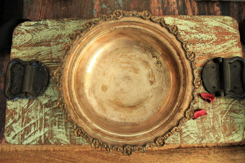 Beautiful Vintage Serving Bowl Size 24.5 x 24.5 x 6 cm - Style It by Hanika