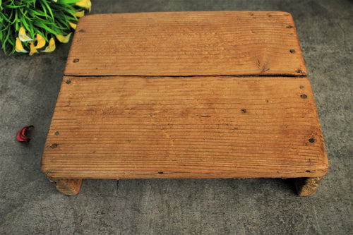 Beautiful Wooden Rustic stool or Styling Board Size 29 x 24.5 x 7 cm - Style It by Hanika