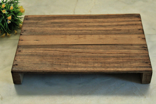 Beautiful Wooden Rustic stool or Styling Board Size 48.5 x 33 x 6 cm - Style It by Hanika