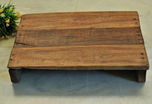 Beautiful Wooden Rustic stool or Styling Board Size 52 x 35.5 x 8.5 cm - Style It by Hanika