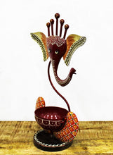 Load image into Gallery viewer, Beautifully Hand Crafted Ganesha Tea Light Holder Size - 17.8 x 8.9 x 27.9 CM - Style It by Hanika
