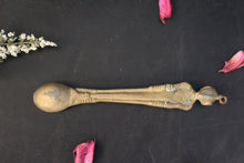 Load image into Gallery viewer, Brass Pooja Spoon: Handcrafted Vintage Design(Size-7 &quot;) - Style It by Hanika
