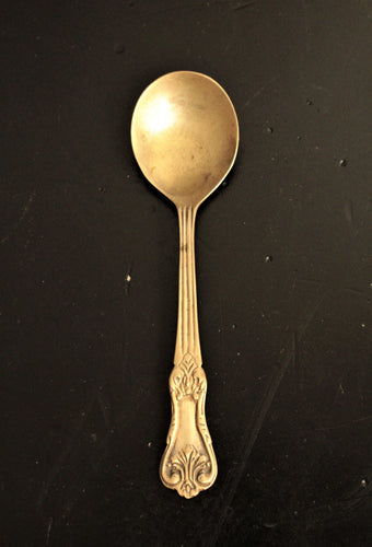 Brass Soup Spoon with Beautifully Carved Handle - Style It by Hanika