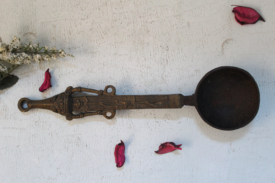 Brass Temple/Pooja Spoon: Vintage Design - Style It by Hanika