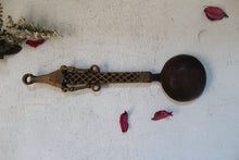 Load image into Gallery viewer, Brass Temple/Pooja Spoon: Vintage Design - Style It by Hanika
