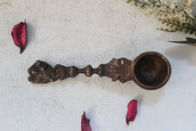 Load image into Gallery viewer, Brass Temple/Pooja Spoon: Vintage Hanuman Finial Design(Size-6.5&quot;) - Style It by Hanika
