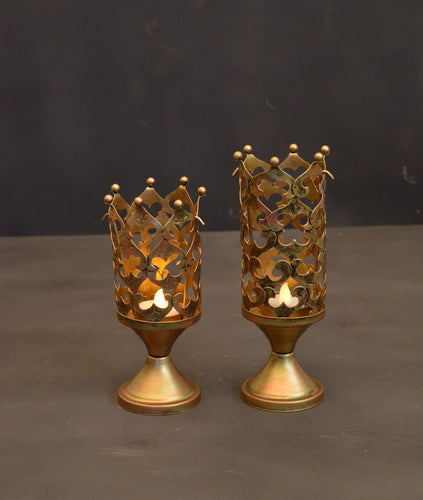 Crown Tea Light Holder Set of 2 - Style It by Hanika