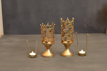 Load image into Gallery viewer, Crown Tea Light Holder Set of 2 - Style It by Hanika
