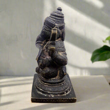 Load image into Gallery viewer, Ganesh Sitting Idol Sculpture Brass Statue Size 6.5 x 4.3 x 8.2 cm - Style It by Hanika
