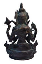 Load image into Gallery viewer, Goddess Tara Devi Sitting on Beautiful Design Pedestal Statue Size 12 x 8 x 11 cm - Style It by Hanika
