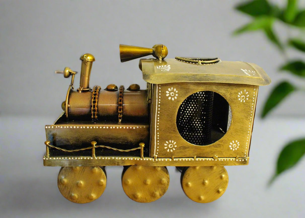 Handcrafted Metal Train Engine Pen / Cutlery Holder - Style It by Hanika