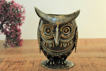 Load image into Gallery viewer, Handcrafted Owl Shaped Pen Stand or Cutlery Stand - Style It by Hanika
