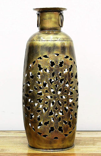 Iron Long Pot Tea Light Holder - Home & Office Decor Size 24.1 x 24.1 x 57.2 cm - Style It by Hanika