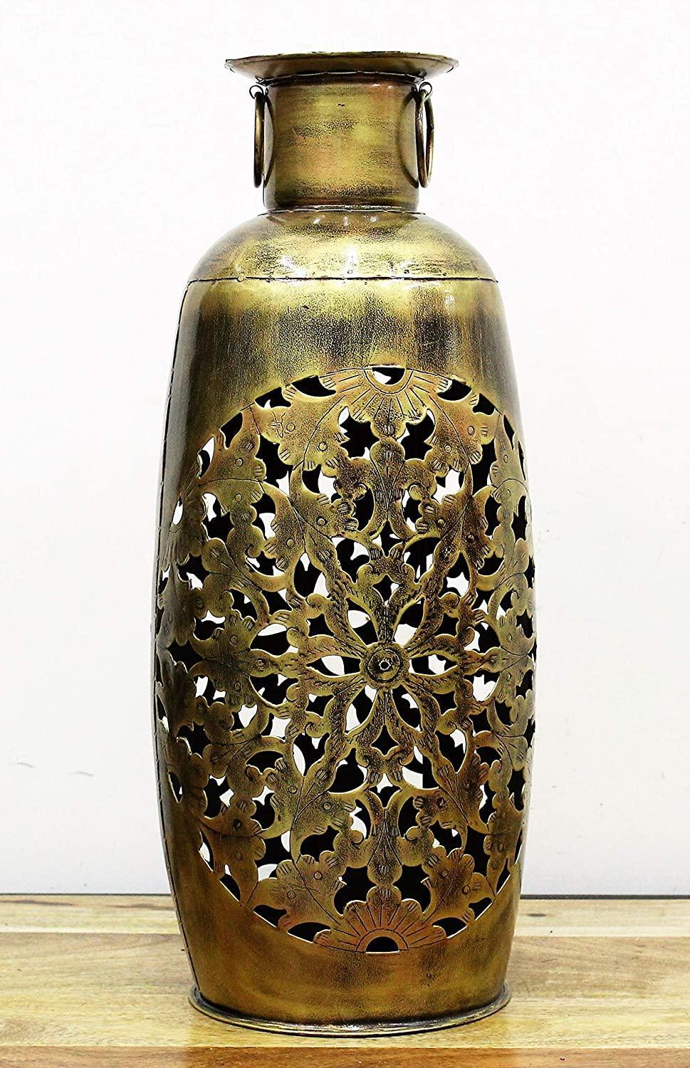 Iron Long Pot Tea Light Holder - Home & Office Decor Size 24.1 x 24.1 x 57.2 cm - Style It by Hanika