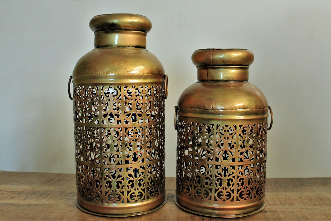 Iron Long Pot Tea Light Holder Set of 2 - Home & Office Décor - Style It by Hanika