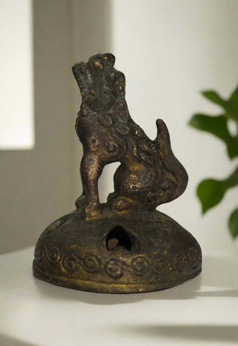 Lion Statue Wildlife Animal Sculpture Vintage Collectible Figurine Brass Material - Style It by Hanika