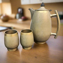 Load image into Gallery viewer, Magnificent Antique Brass Jug and Glass set - Style It by Hanika
