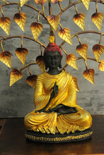 Load image into Gallery viewer, Meditating Buddha Under Tree, Unique Metal Decor - Style It by Hanika
