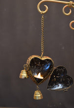 Load image into Gallery viewer, Metal Cut Work Heart Tea Light Holder Set of 2 - Style It by Hanika

