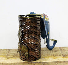 Load image into Gallery viewer, Metal Handcrafted Elephant Pen Stand Size 21.6 x 10.2 x 17.8 cm - Style It by Hanika

